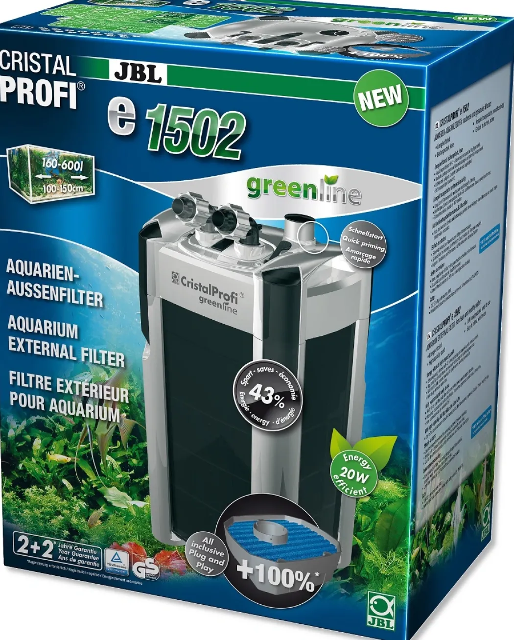 JBL CristalProfi e1502 greenline 1400 L/t