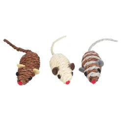 Jolly Paw Sisal Mus kattelegetøj 3 stk. - Naturlig kradseleg og jagtinstinkt