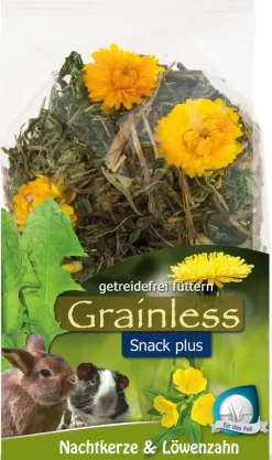 JR Farm Grainless PLUS Kæmpenatlys og Mælkebøtte 100g