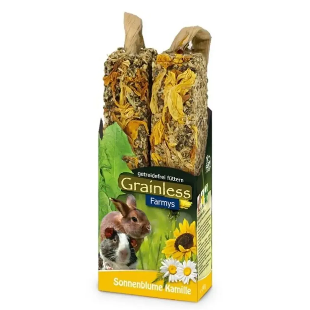 JR Farmys Gnaverstænger Grainless Solsikke og Kamille 140 g