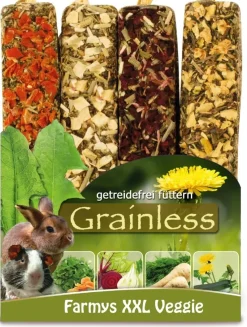 JR Farmys Grainless Gnaverstænger XXL - Veggie 4 pak