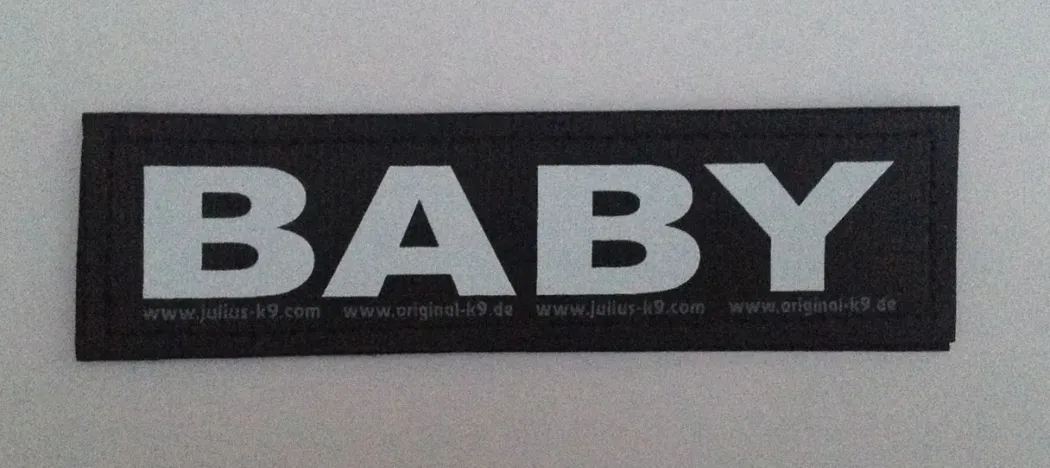 Julius K9 hundeskilt BABY stor