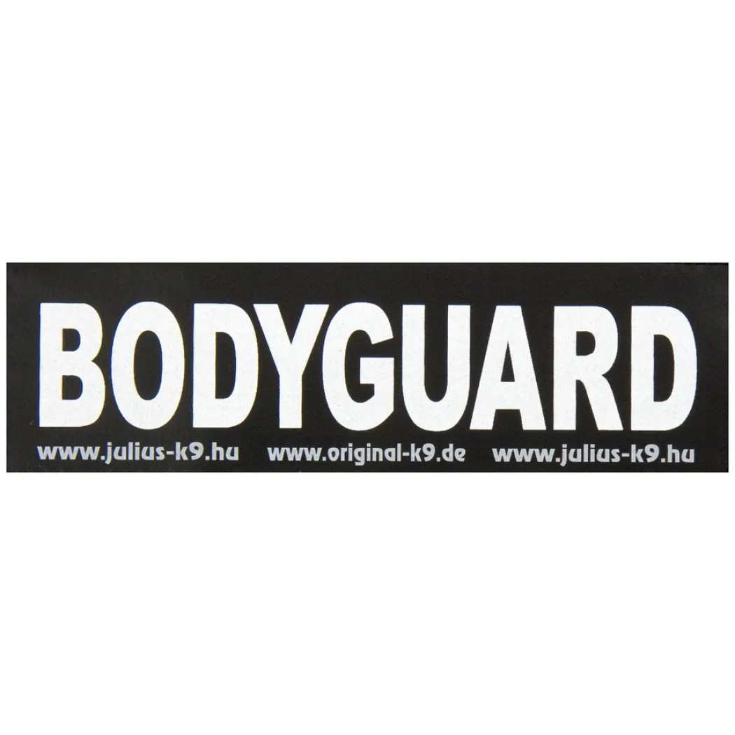 Julius K9 hundeskilt BODYGUARD stor