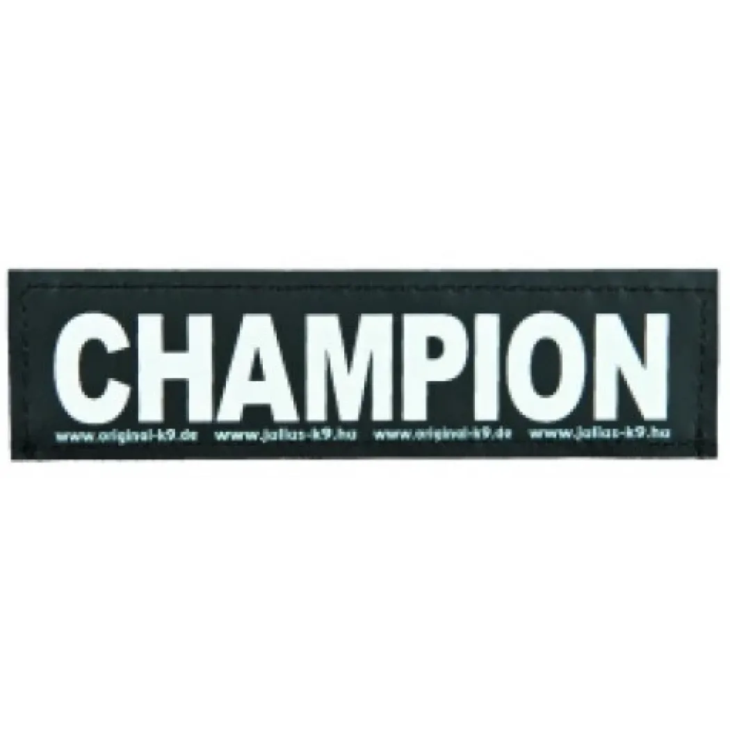 Julius K9 hundeskilt CHAMPION stor