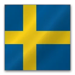 Julius K9 hundeskilt Svensk flag stor