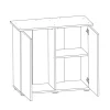 Juwel Akv. Bord/skab Sbx 125 Eg 81x36x73 cm Rio 125 Liter