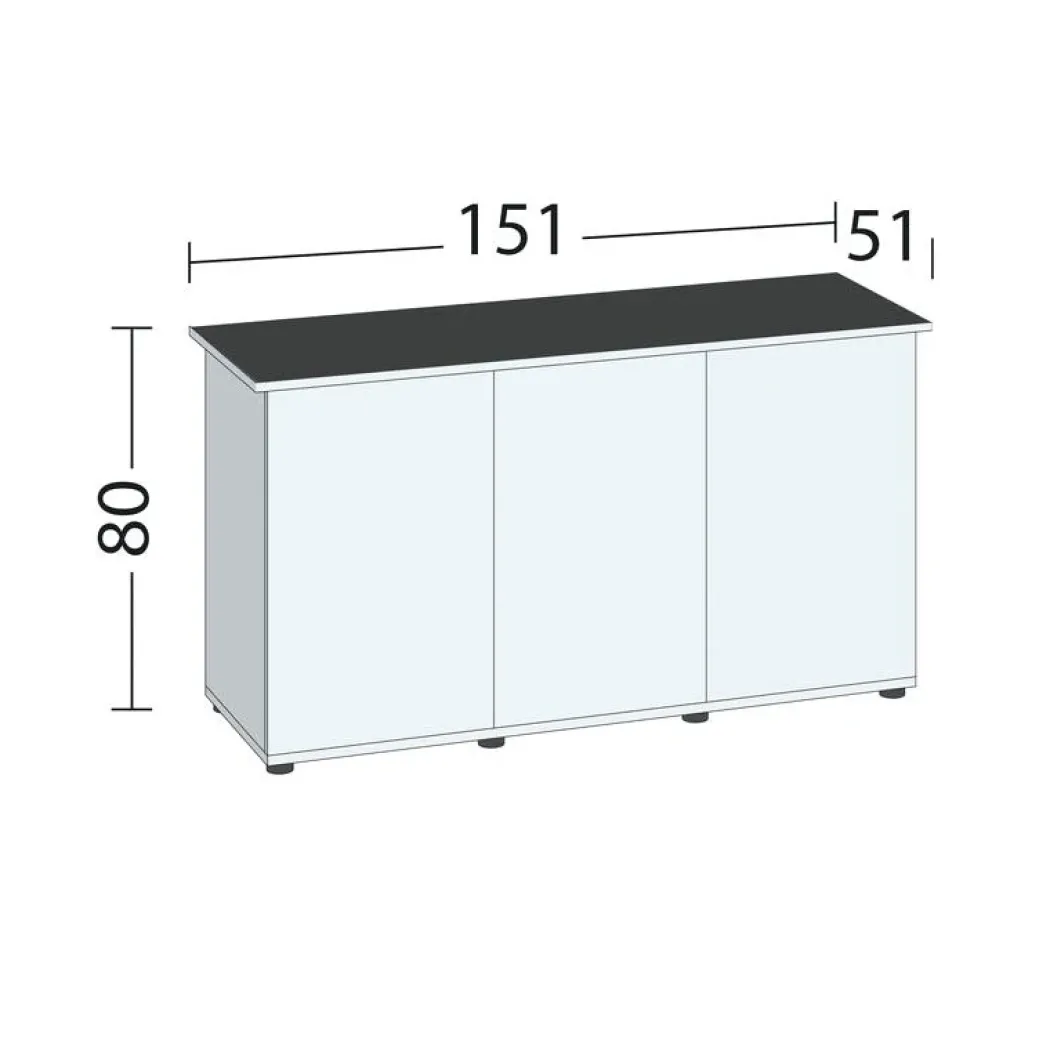Juwel Akv. Bord/skab Sbx Hvid 151x51x80 cm Rio 450 L