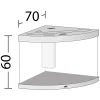 Juwel Trigon 190 L hvidt Aquarium