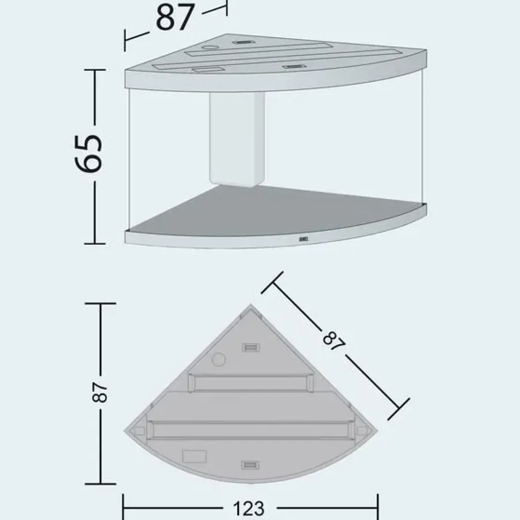 Juwel Trigon 350 Sort Akvarium