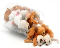 Kattelegetøj Pelsmus 5 cm