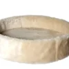 Kattens no 1 Rund hylde med kant med plys 2 sider Ø 56 cm Cream