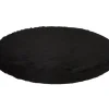 Kattens no 1 rund hylde med plys 1 side Ø 50 cm Sort