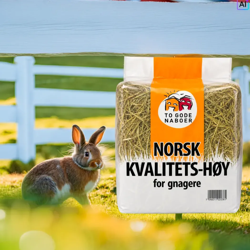 1,5 kg Timothyhø Norsk Kvalitets hø - To Gode Naboer Hø - Rig på fibre