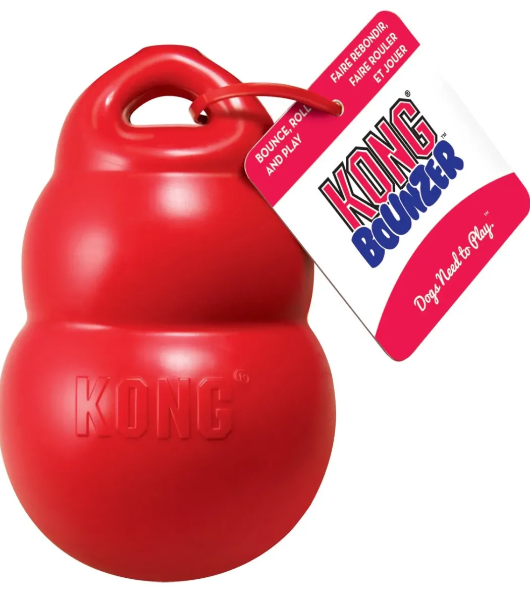 Kong Bounzer Medium - sjov kaste- og fangbold