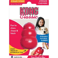 Kong Classic Rød XS - klassisk tyggelegetøj i gummi