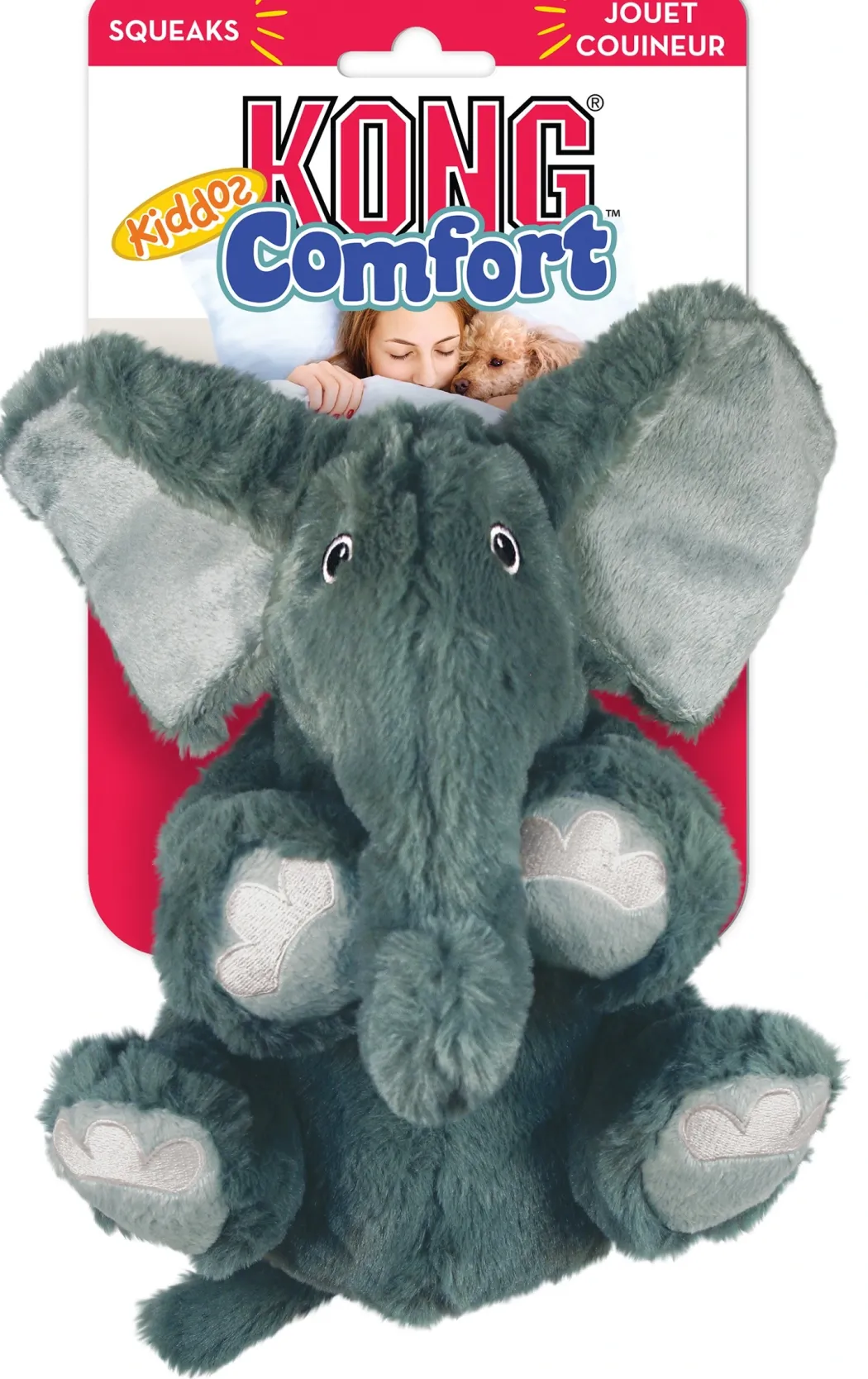 Kong Comfort Kiddos Elephant Small 18 cm - elefant bamse til hunde