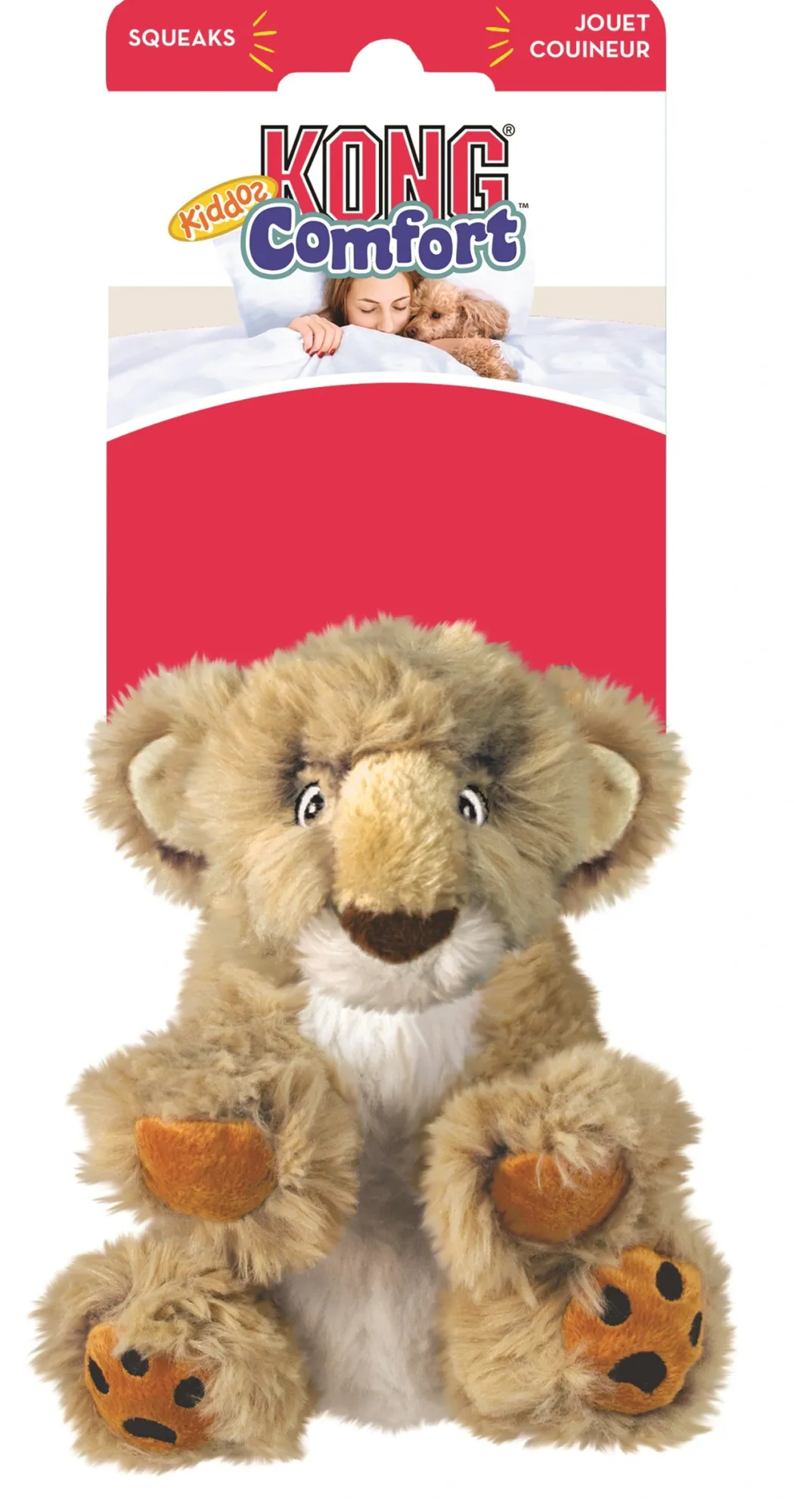 Kong Comfort Kiddos Lion Large 23 cm - løve bamse til hunde