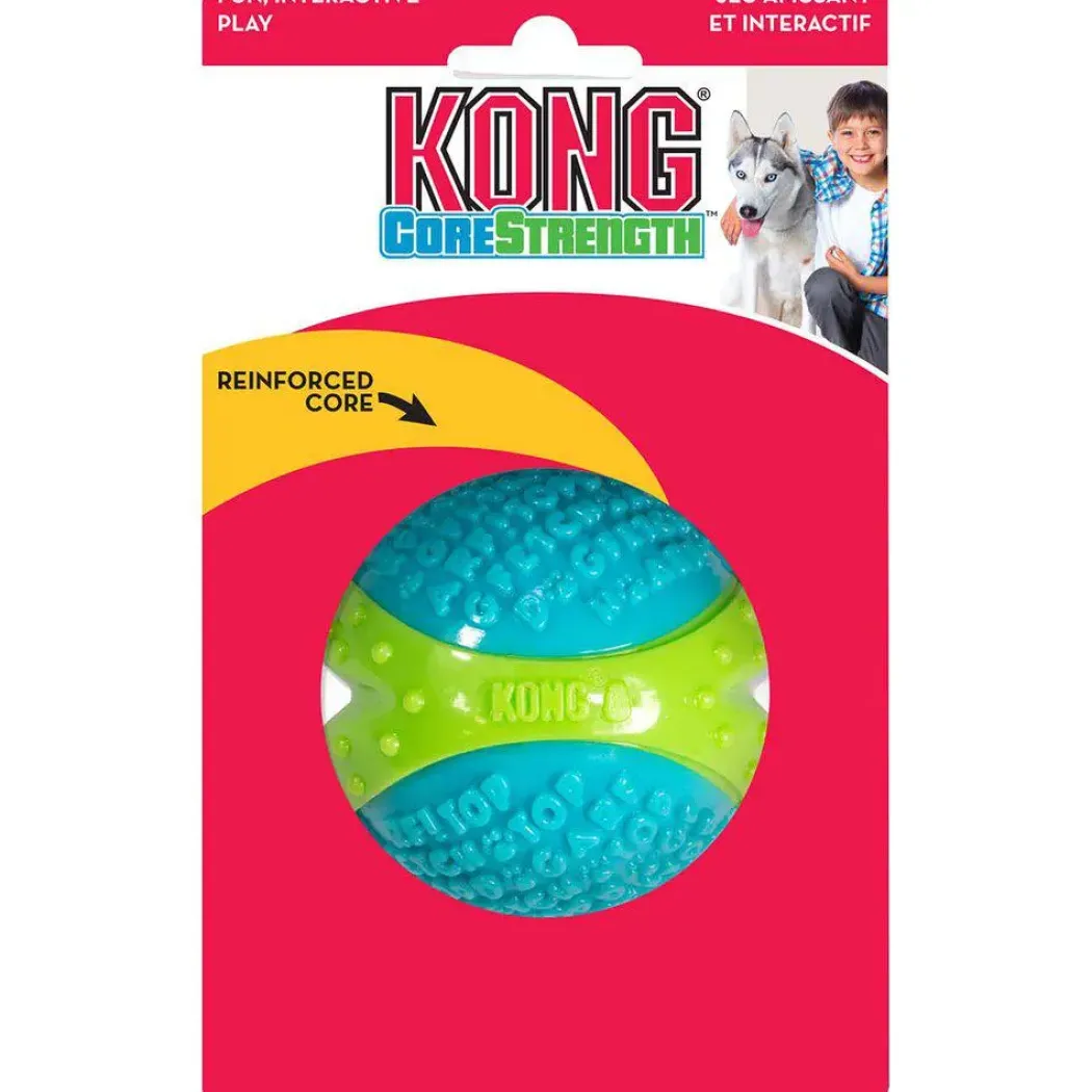 KONG Corestrength Bold M Ø 6 cm - robust tygge- og kastebold til hunde
