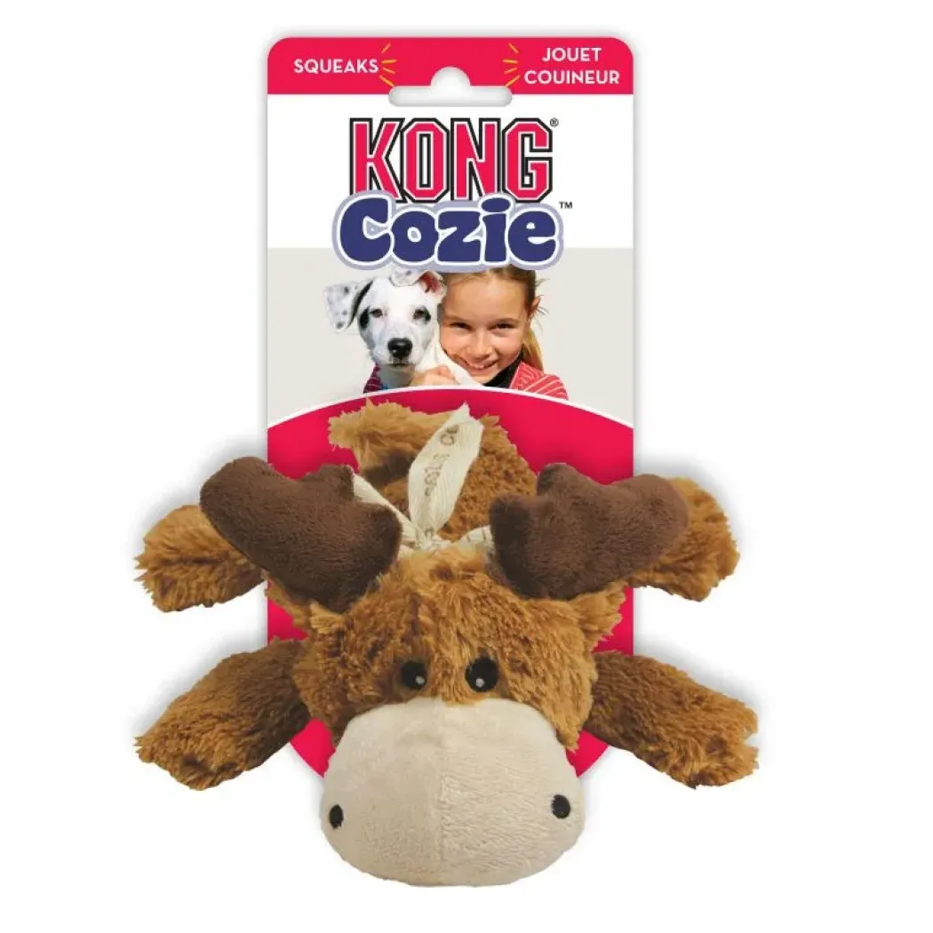 Kong Cozie Marvin Moose Brun XL 32 cm - elg bamse til store hunde