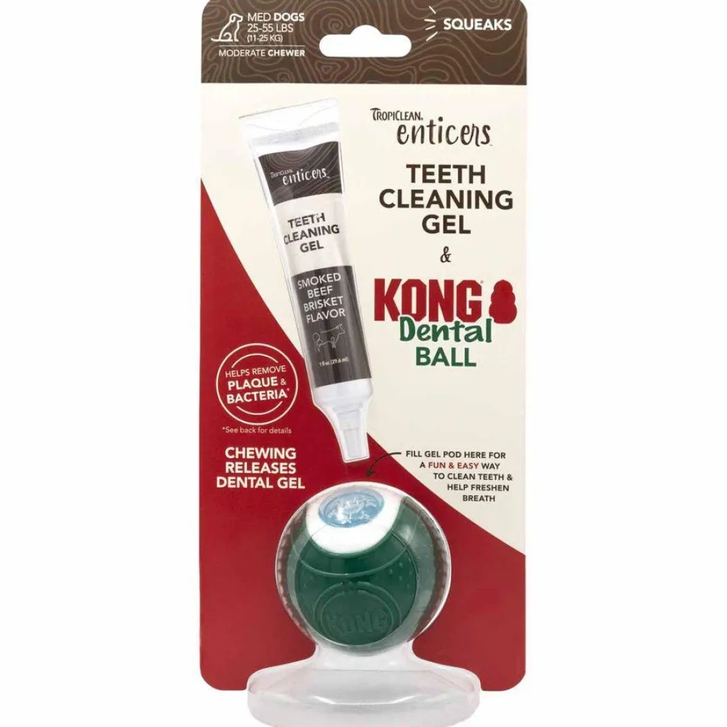 KONG Denta Ball Medium - tyggelegetøj til hunde 11-25 kg