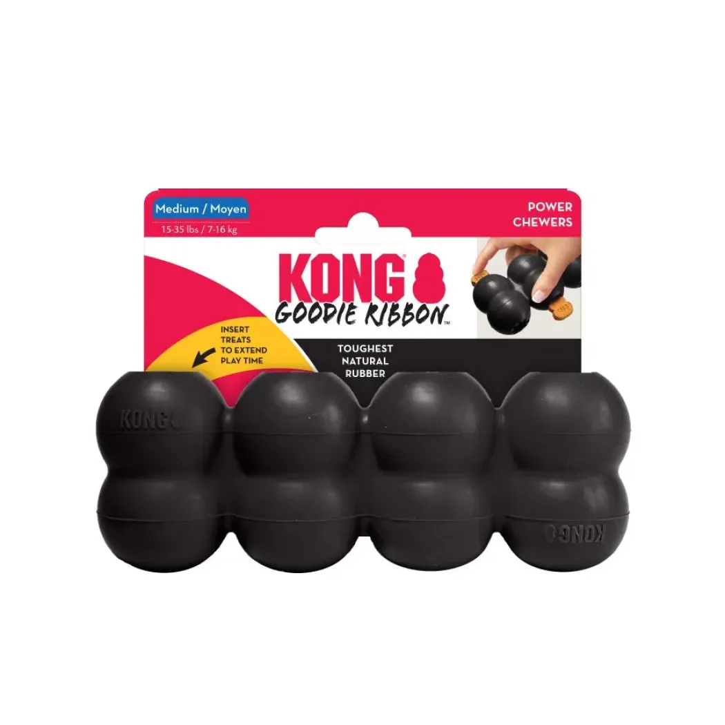 Kong Extreme Goodie Ribbon L - fyldbart aktivitetslegetøj