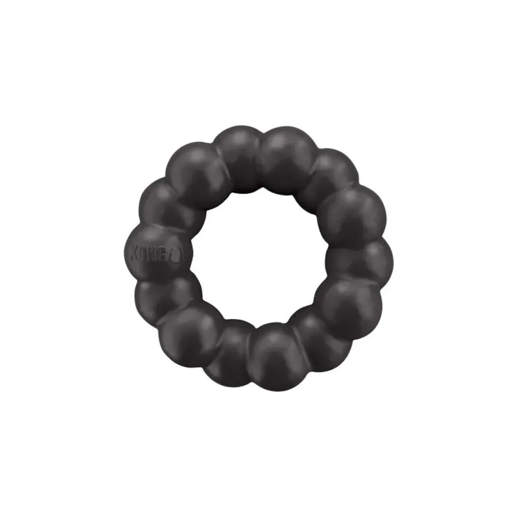 KONG Extreme Ring Sort XL 13 cm - ekstra slidstærk tyggering