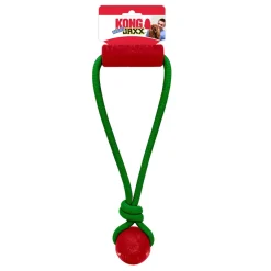 KONG Holiday Jaxx Brights Tug Ball Mix M - hundelegetøj 30,5 x 13 x 6,5 cm