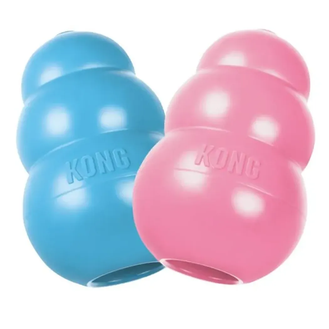 KONG Hundelegetøj Puppy Large 10 cm - blødt aktiveringslegetøj til hvalpe