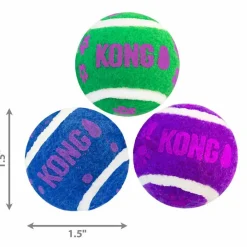 Kong Kattelegetøj Active Tennisbolde med klokker Ø4 cm