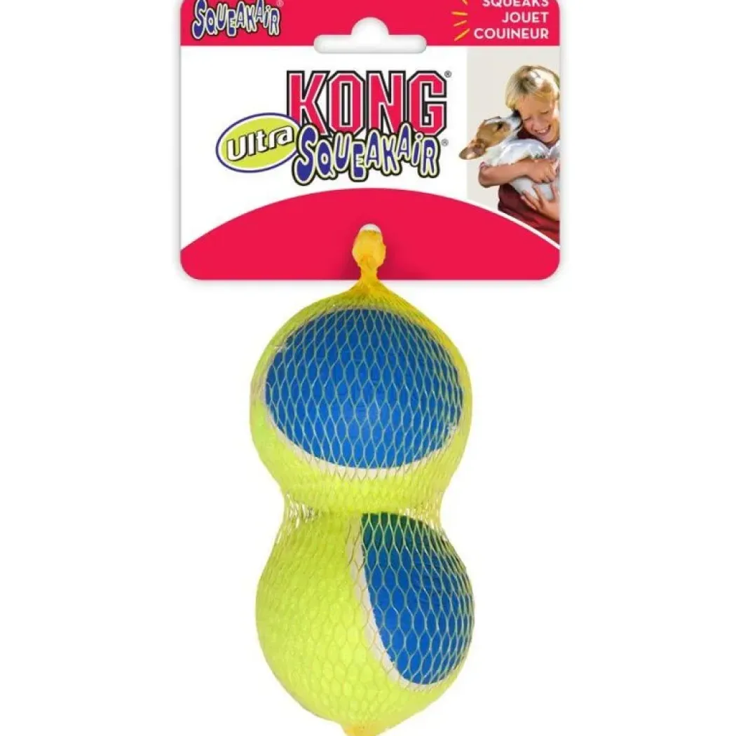 Kong Legetøj Squezzz Geodz 3 stk Ø 7 cm - farverige bolde med piv