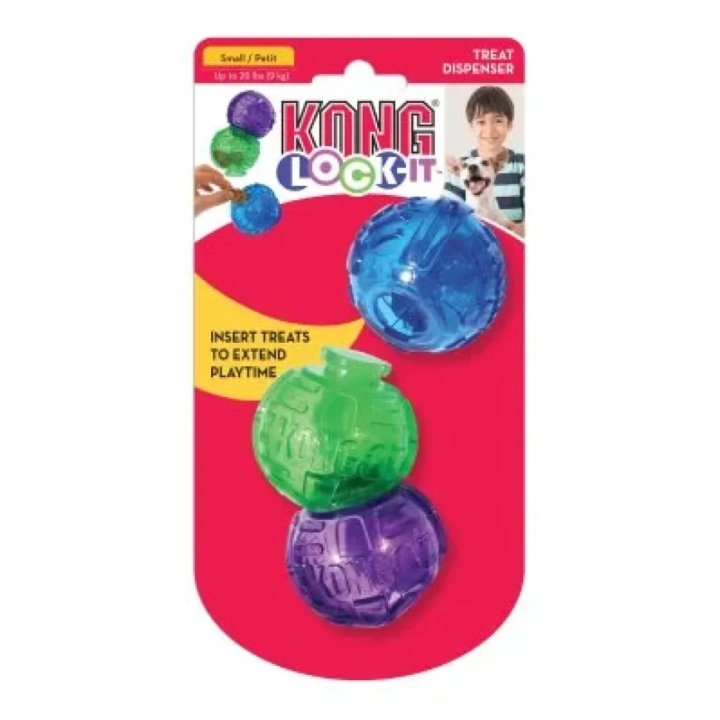 KONG Lock it Small - snackbold til små hunde