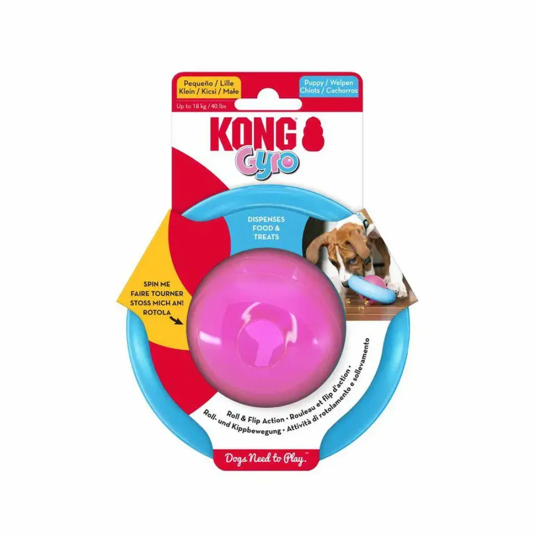 KONG Puppy Gyro Mix 7,5x13x13 cm - snacklegetøj til hvalpe