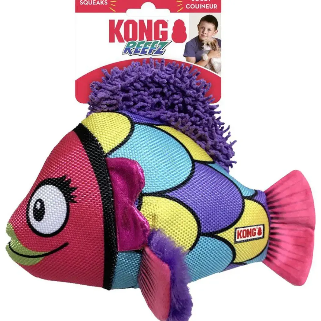 Kong Reefz L 30,5 cm - robust bamse til hunde