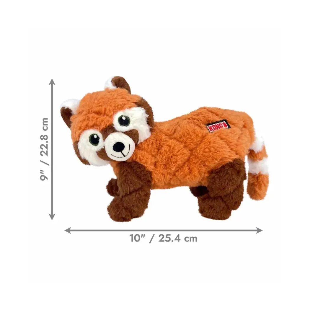 KONG Scampers Red Panda M hundebamse 23x25,5x12 cm - blød leg og kram
