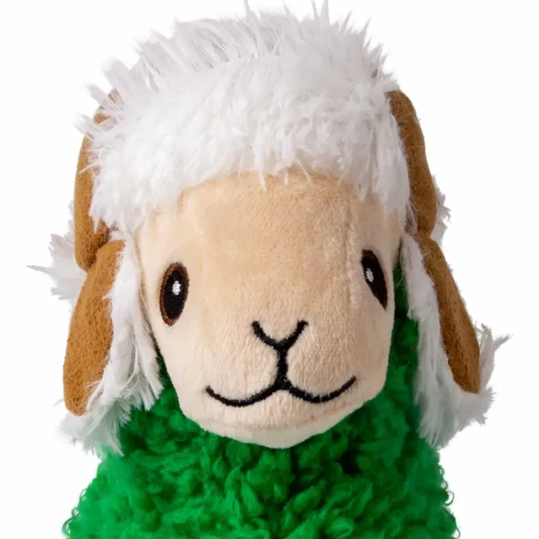 KONG Sherps Llama (M) - blød plys-lama-legetøj til hunde med pivelyd og slidstærk konstruktion.