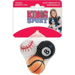 KONG Sport Balls S 3 stk 5 cm - slidstærke små hundebolde