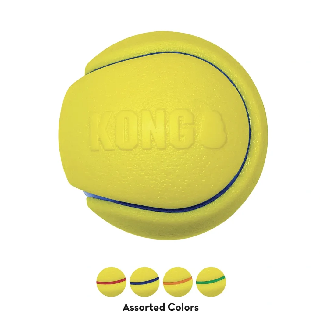 Kong Squeez Tennis 2 stk Ø 8 cm - sjove bolde med piv