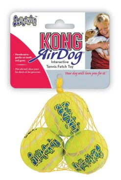 KONG Tennisbold Medium 3-pak med pivlyd - hundebolde