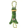KONG Tugger Knots Frø S/M 39 cm - hundelegetøj med reb