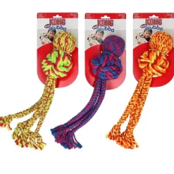 KONG Wubba Weaves XL 44 cm Mix - hundelegetøj