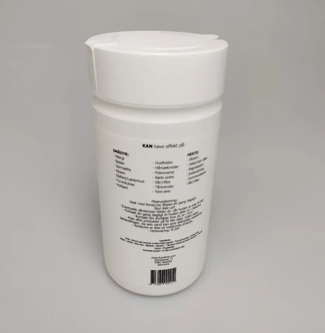 KovaLine Ready to use Wipes 100 stk med Aloe Vera