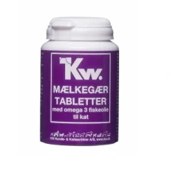 KW Mælkegærtabletter med Omega 3 fiskeolie til kat