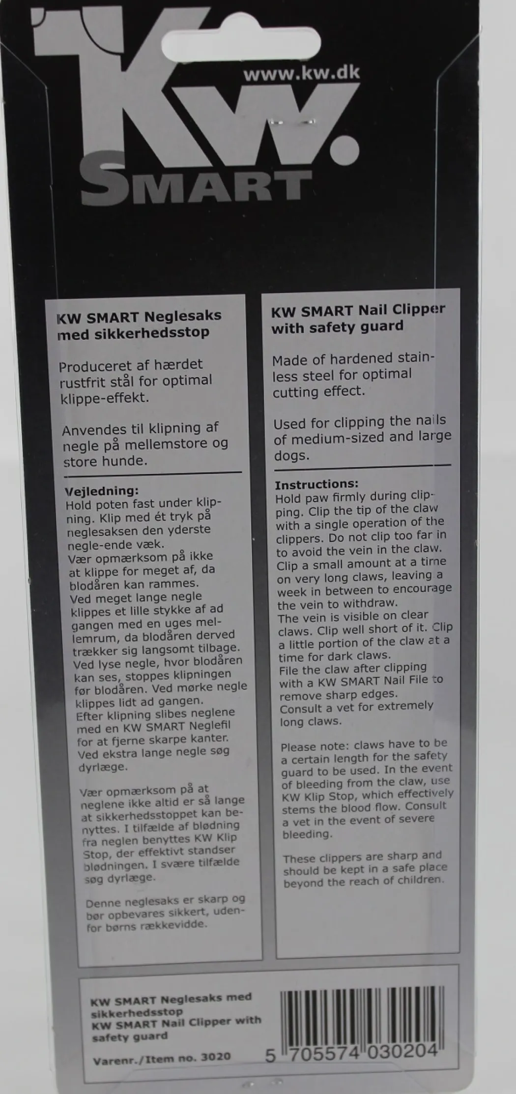 KW Smart Neglesaks med sikkerheds stop