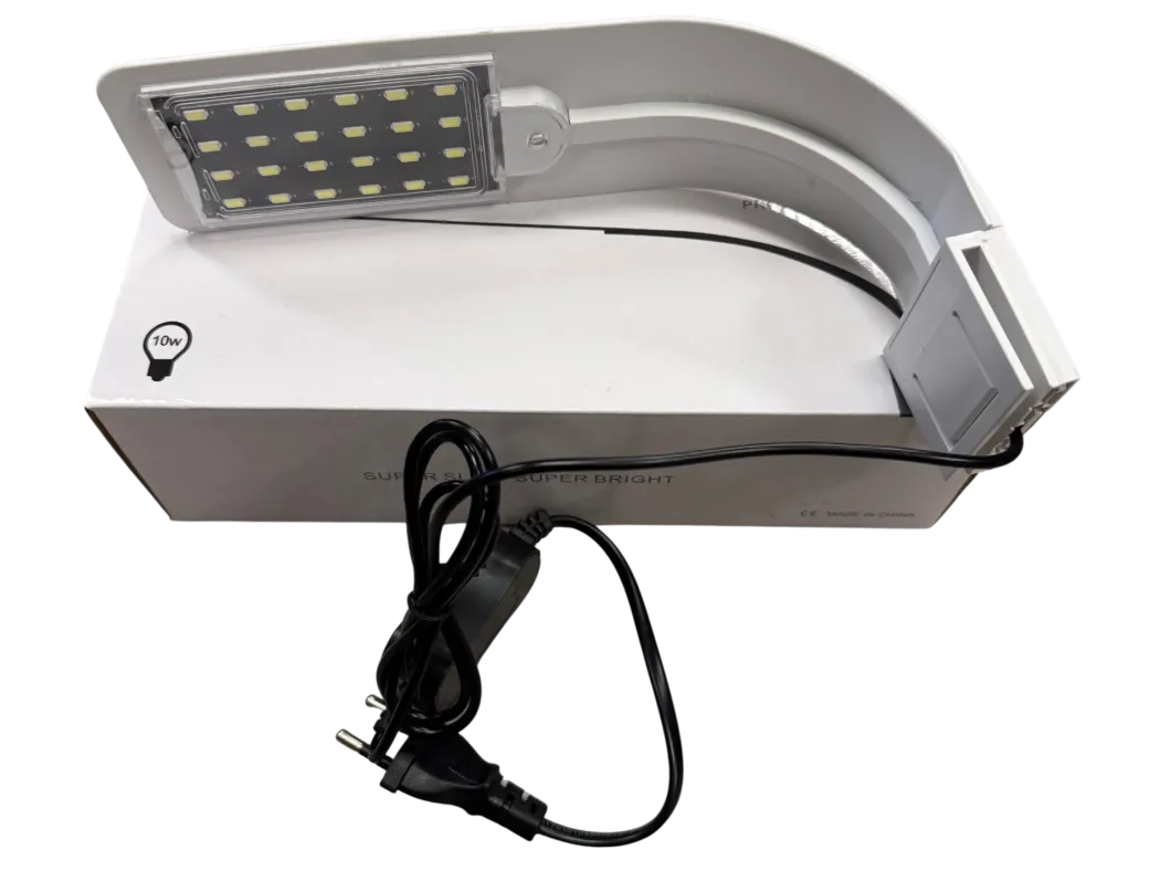 LED lampe 10 Watt X5 hvid - Superslim lys til nanoakvarier
