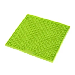 LickiMat Slikkemåtte 28 x 28 cm Grøn - aktiveringsmåtte til hunde