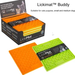 LickiMat Slikkemåtte 28 x 28 cm Grøn - aktiveringsmåtte til hunde