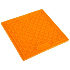 LickiMat Slikkemåtte 20 x 20 cm Orange - aktiveringsmåtte til hunde