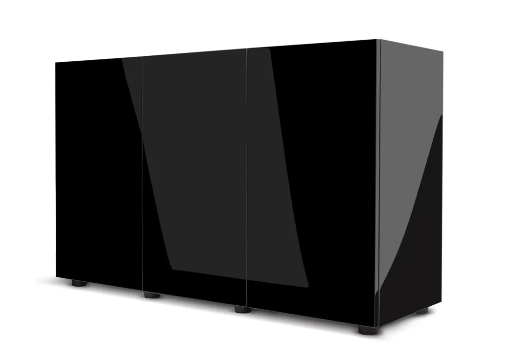 Møbel Glossy 150 (kun skab) Sort