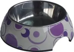 Melamin skål mønstret (stål) 22 cm