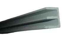 MiniZoo plastskydeliste grå overdel 100 cm (4 mm)